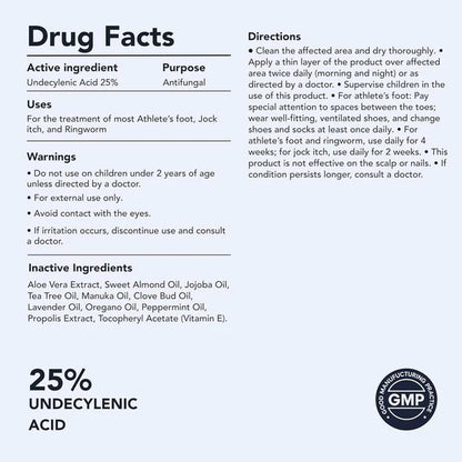 Toenail Fungus Pen - UNDECYLENIC ACID 25% - Daily Solution for Brittle & Thickened Nails